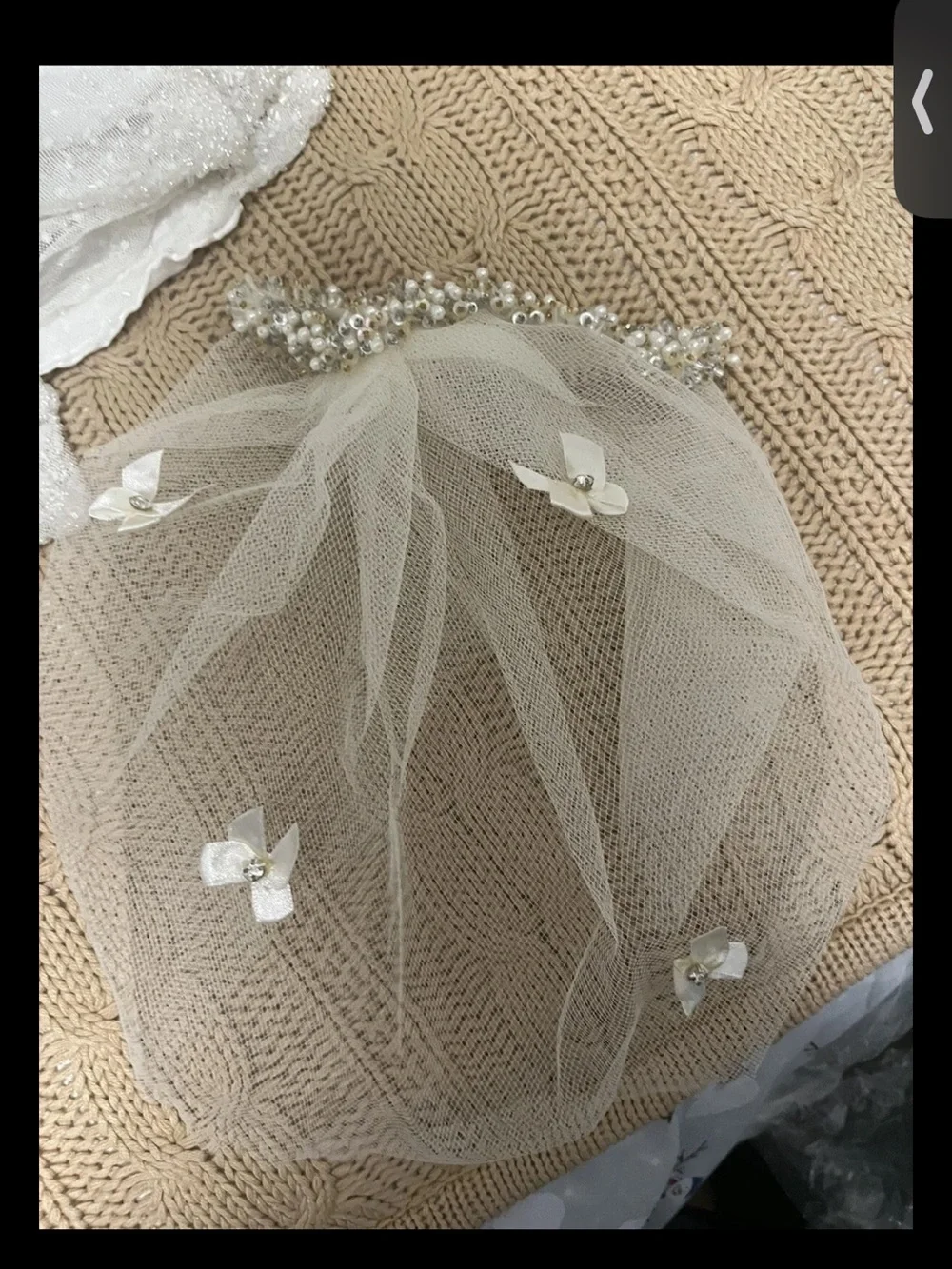 White Pet Wedding Dress with Veil - Bridal Dog Costume